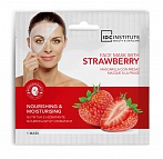 IDC INSTITUTE ''Strawberryr'' barojoša,mitrinoša auduma maska sejai ar zemenēm,23g